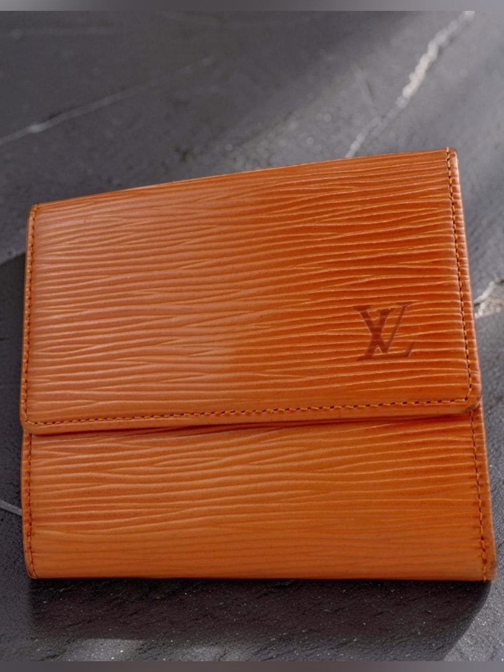 LOUIS VUITTON Epi Leather Elise Trifold Wallet 🧡 - Picture 9 of 15